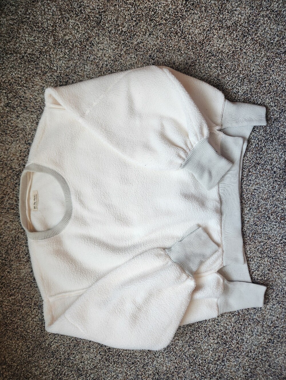 We The Free Cream Crewneck Pullover Sweater